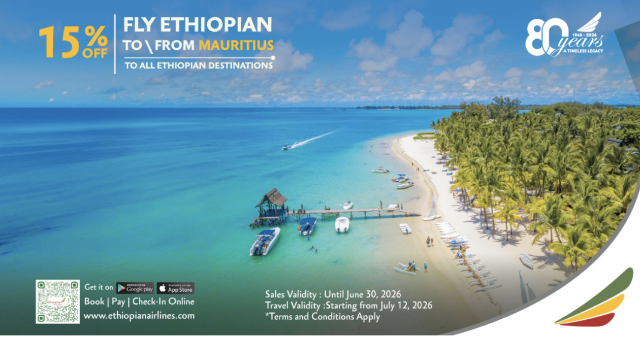 Ethiopian Airlinesille Mauritiukselle